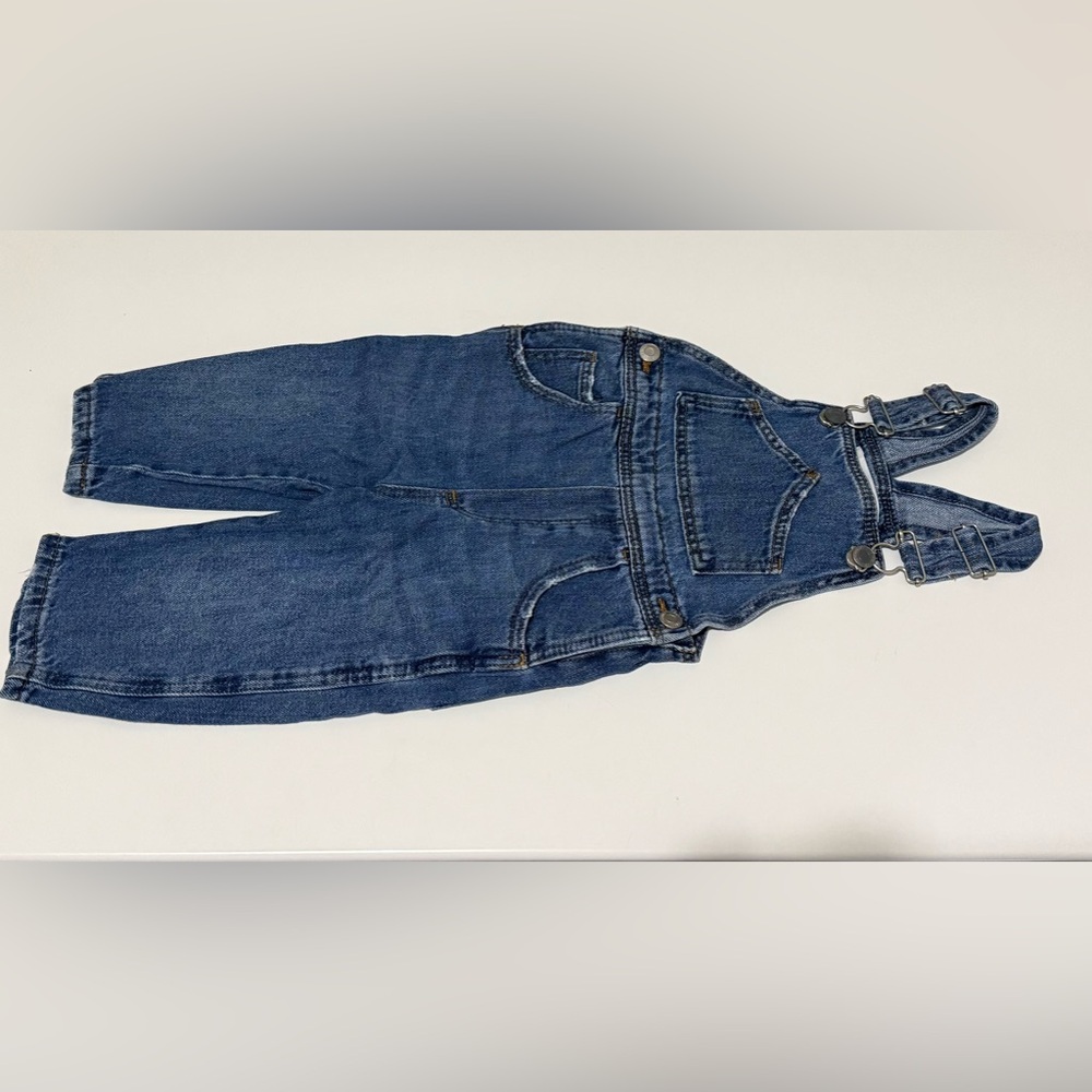 Zara Denim Baby Dungarees Size 9-12 Months